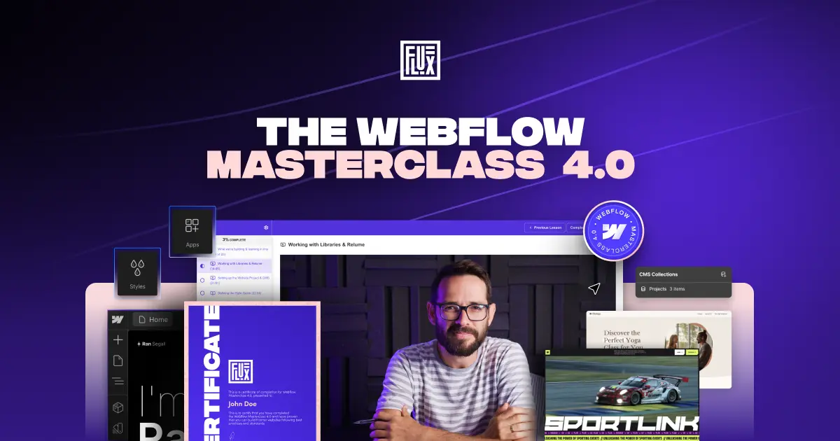 The Webflow Masterclass - Learn how to build websites with Webflow