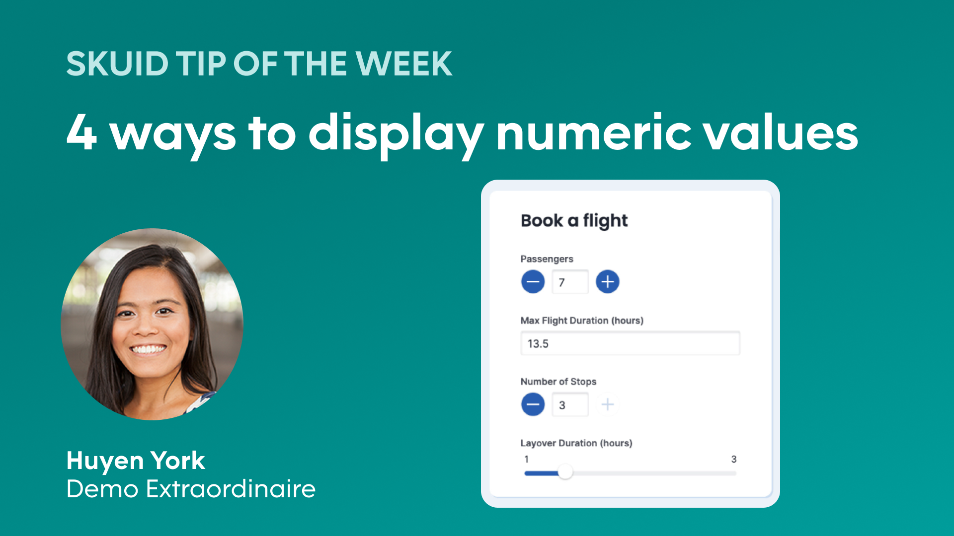 4 ways to display numeric value | Skuid tip of the week