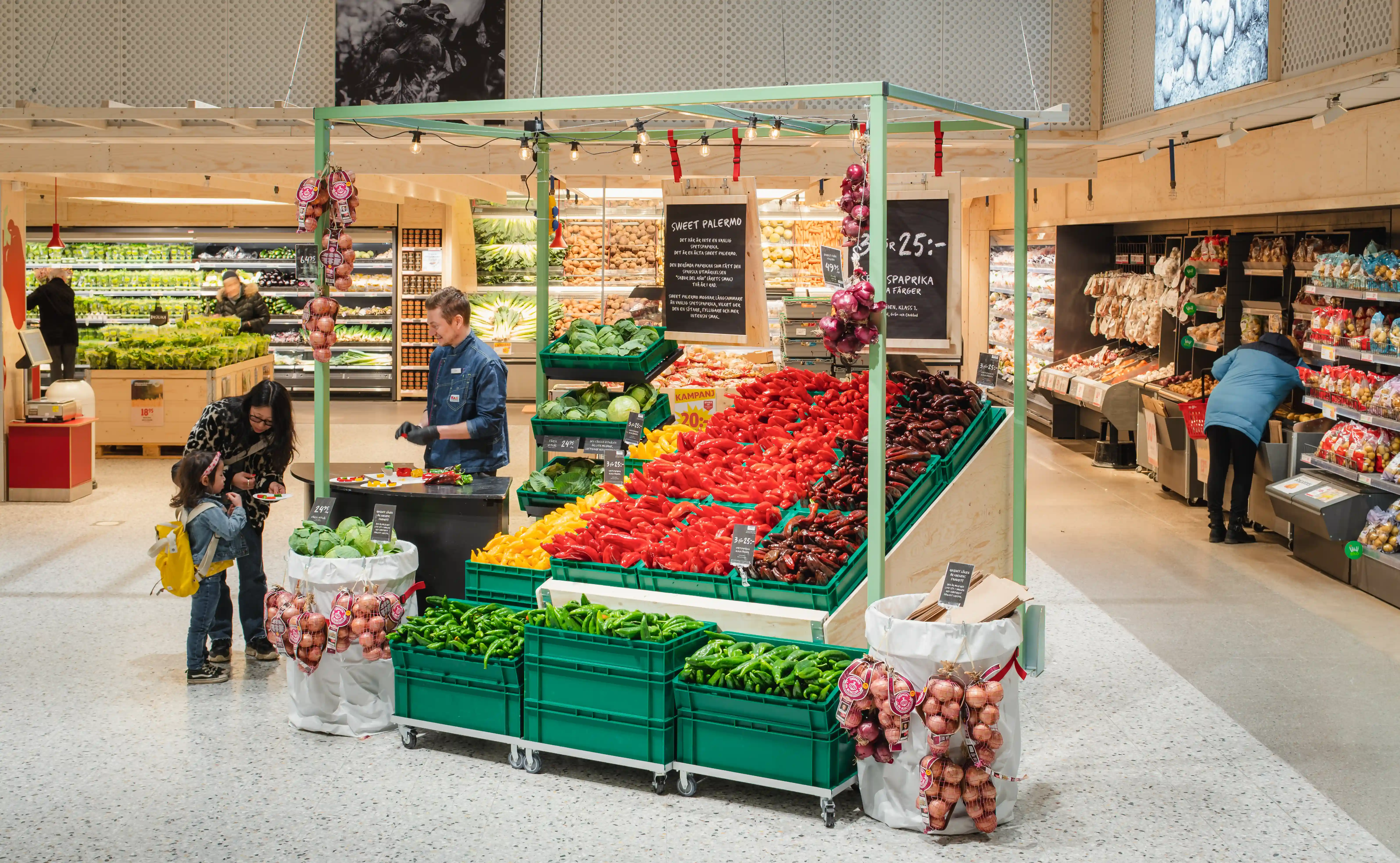 ICA Maxi Haninge Foodhall | Family friendly hypermarket experience design
