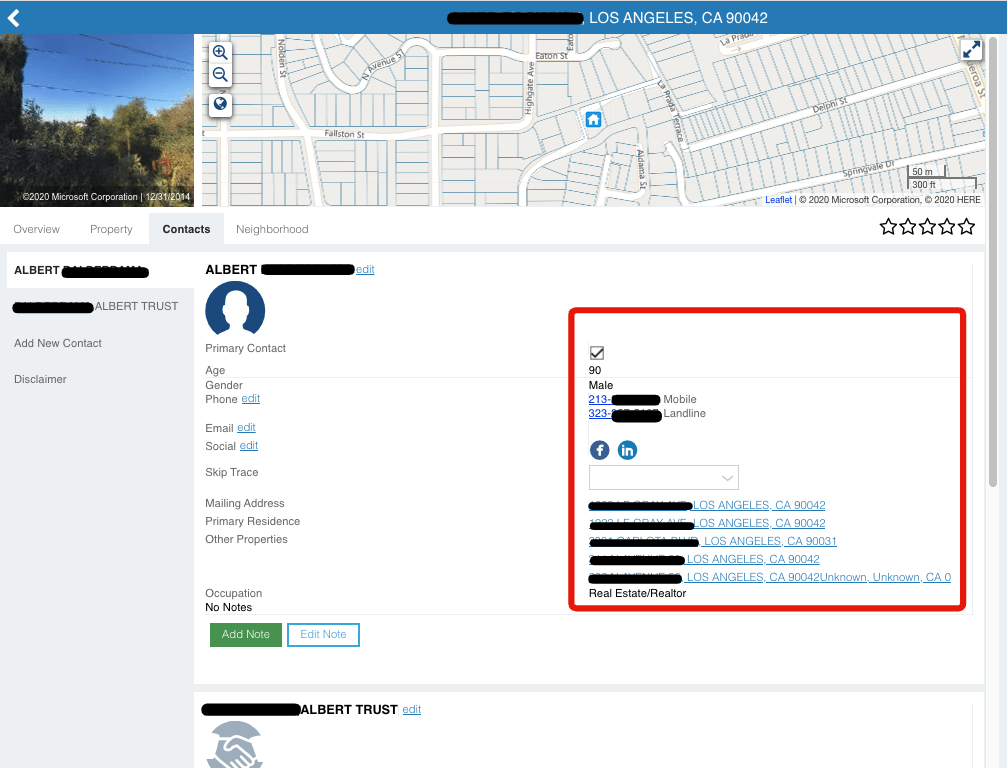 Understand the owner details of the off market properties you're interested in