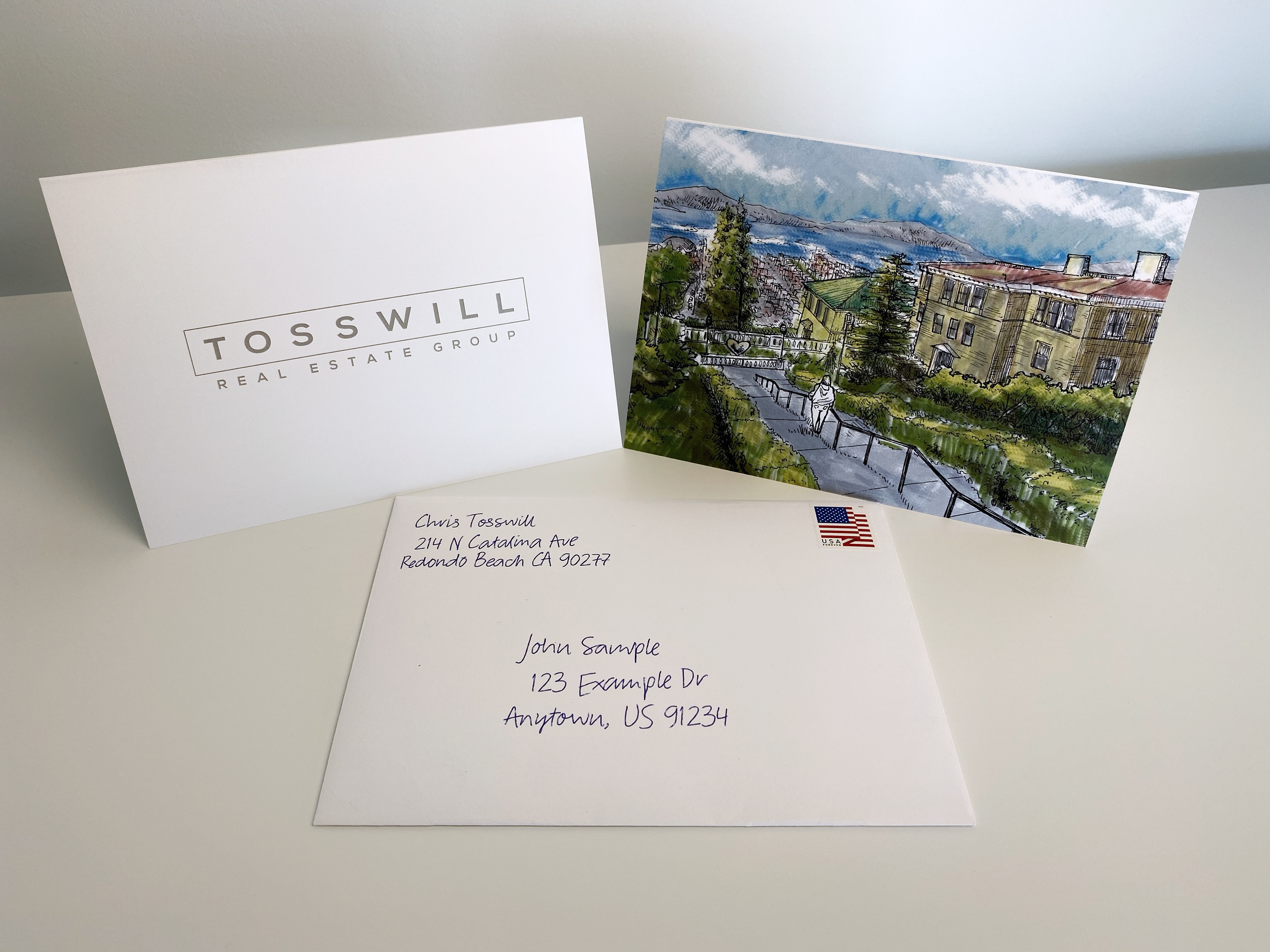 Addressable integration with PropertyRadar lets you send handwritten branded marketing notes.