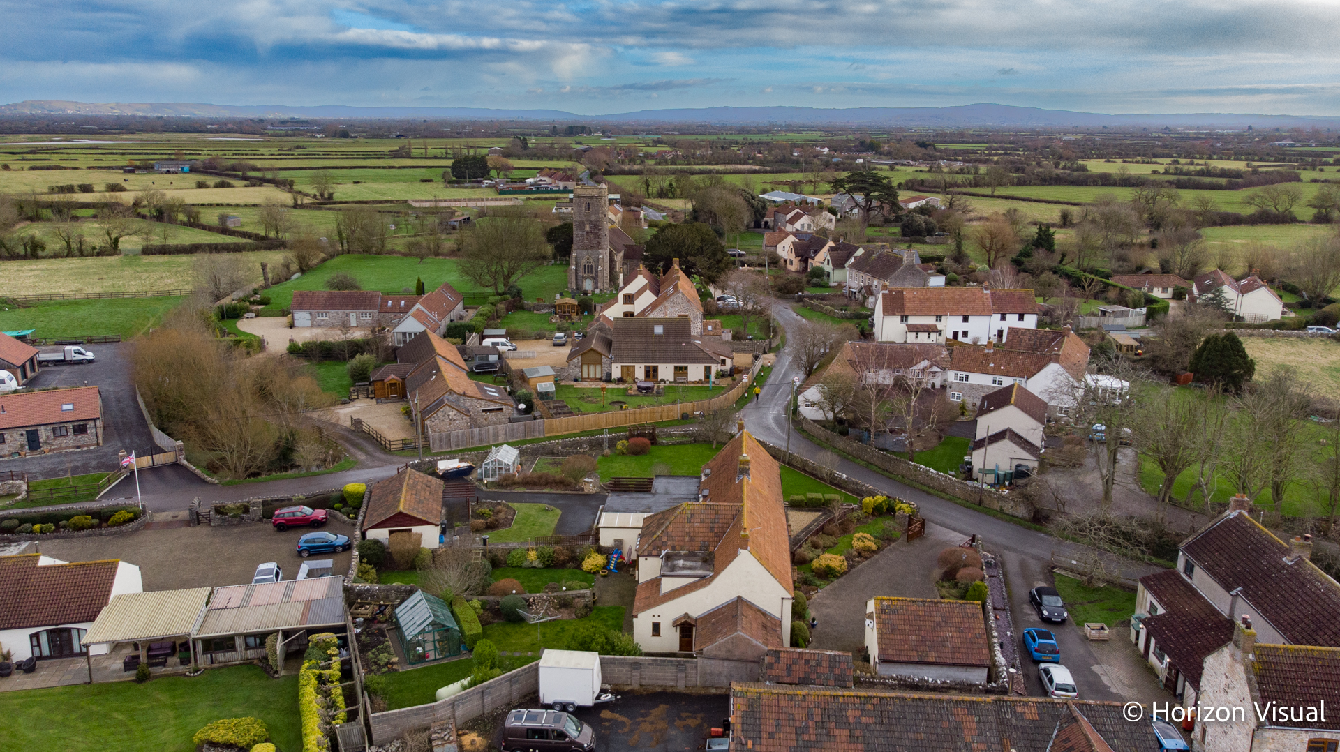 Aerial Drone Photography for Bloxham & Barlow Estate Agent in Wick St