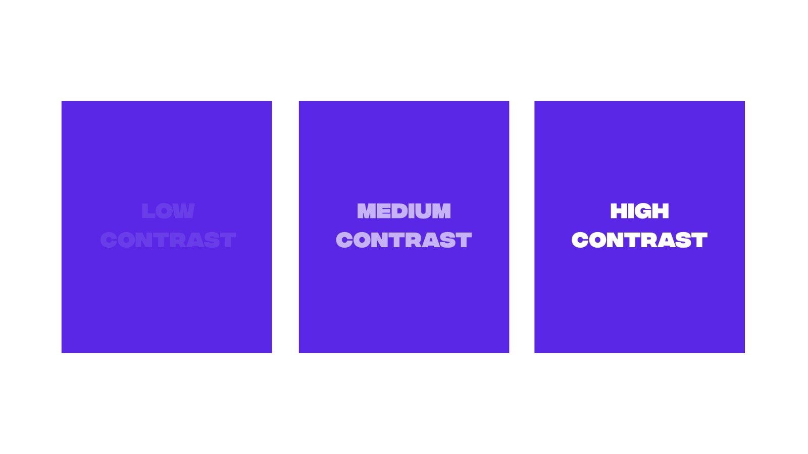 Create color contrast with your designs