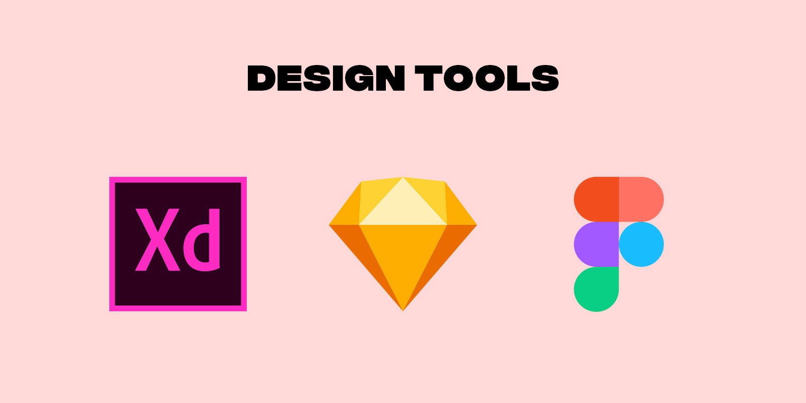 Web design software Adobe XD, Figma and Sketch