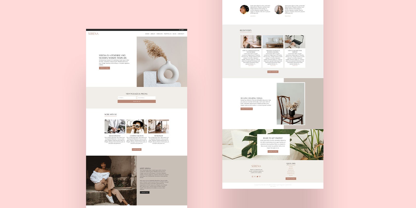 Example of a high-fidelity mockup created by Steph Corrigan Design