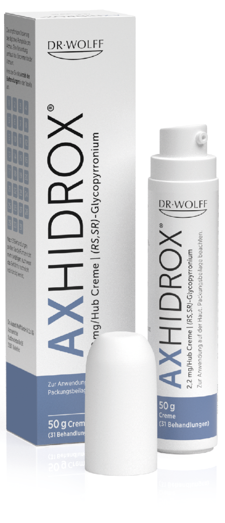 Innovatives Anticholinergikum bei schwerer Axillärer Hyperhidrose