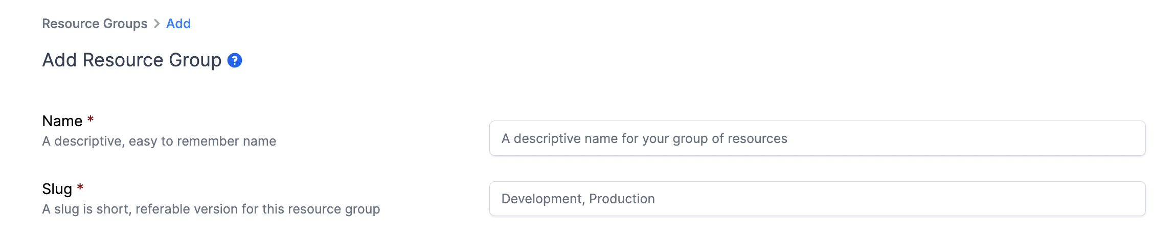 add resource group
