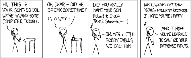 Stick figures database joke