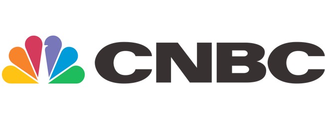 CNBC Logo on a white background. Virbela Customer