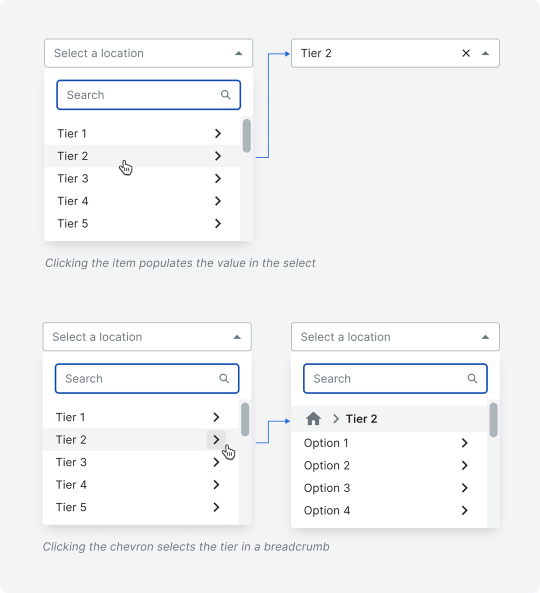 Tiered Select
