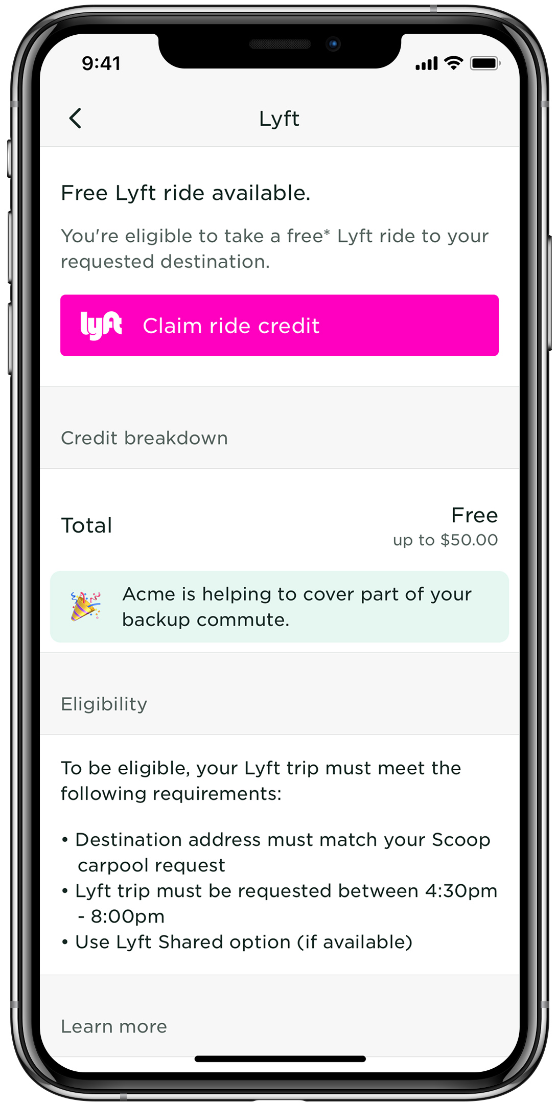 Backup commute options