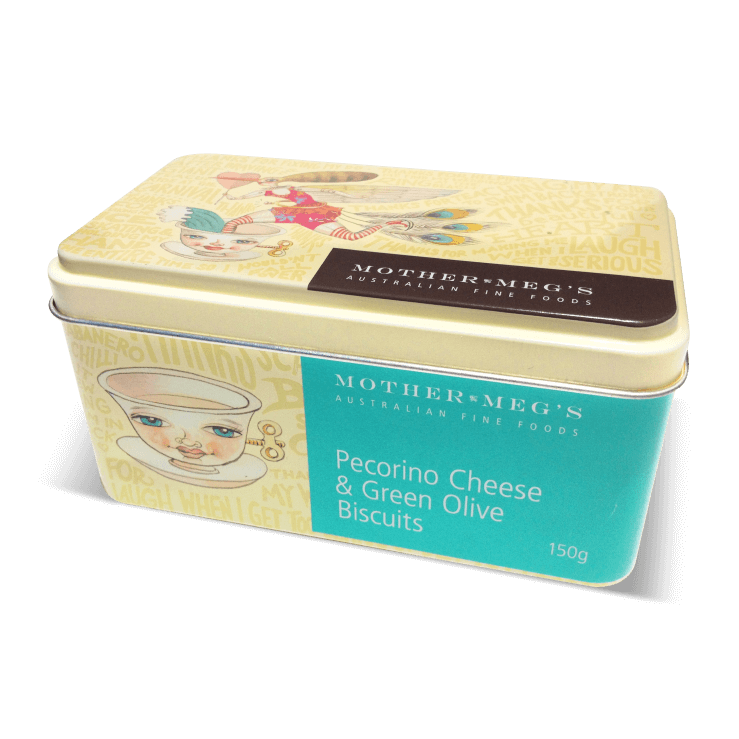 Pecorino Cheese & Green Olive Gift Tin Mother Meg's