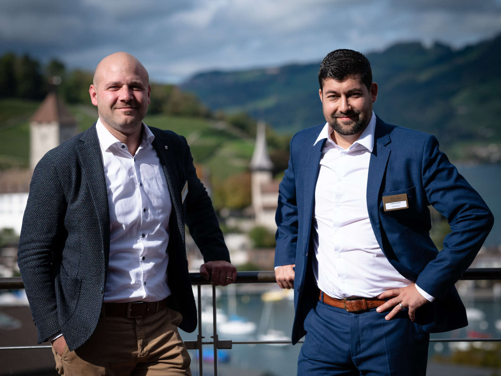 Bruno Affentranger und Francis Nova, Gastgeber Belvédère Strandhotel Spiez