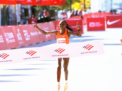 Chepng'etich wins Chicago in second fastest time ever