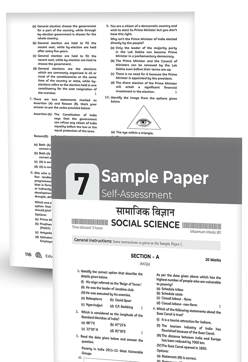 Educart CBSE Sample Paper Class 9 Social Science for 202324 exams