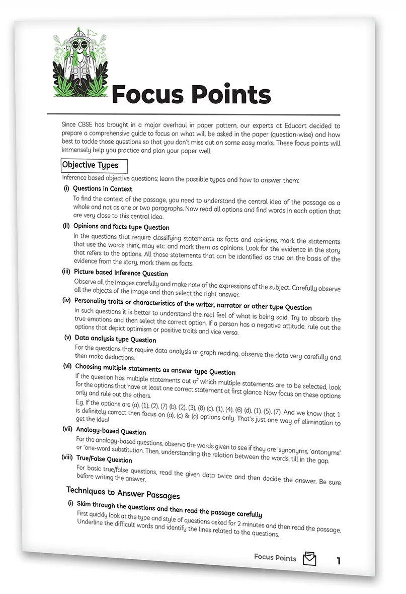 Educart CBSE Sample Paper Class 9 English Language and Literature for