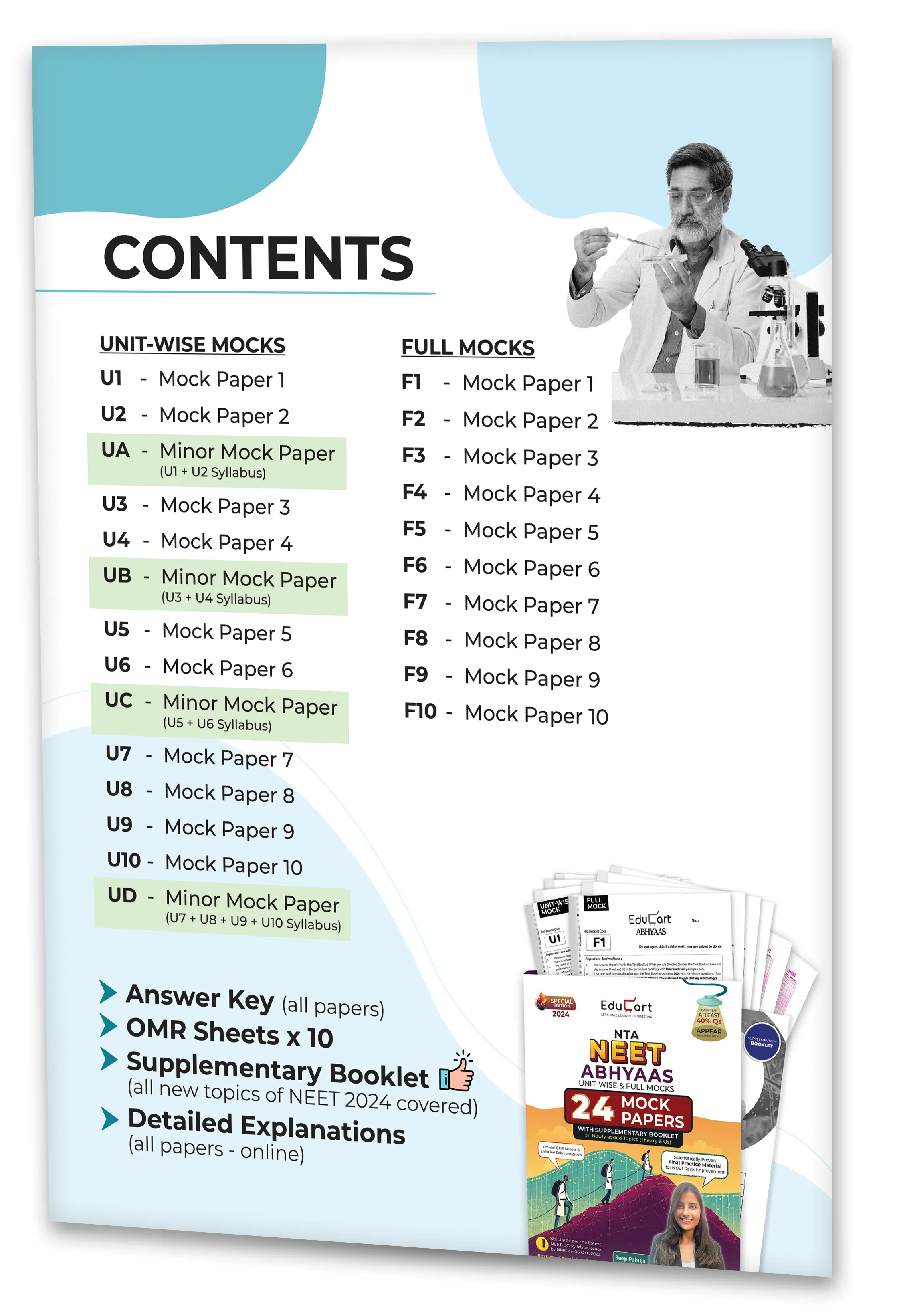 Educart Abhyaas NEET Mock Test Papers 2024 for NEET 2024