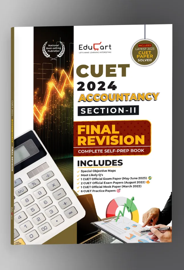 Educart Accountancy Section-2 NTA CUET UG Entrance Exam Book 2024 Final Revision (100% based on 2023 official CUET Online Paper)