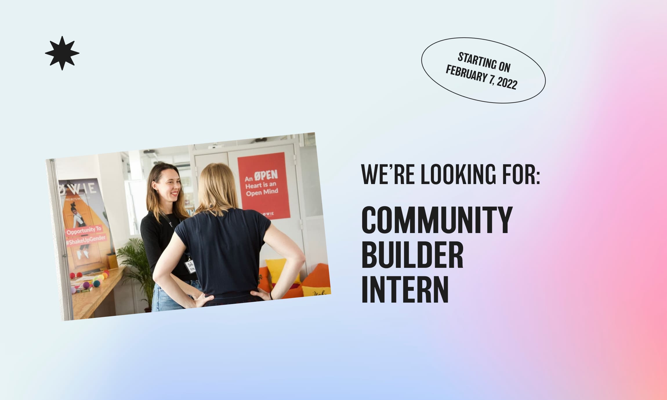 internship offer community builder