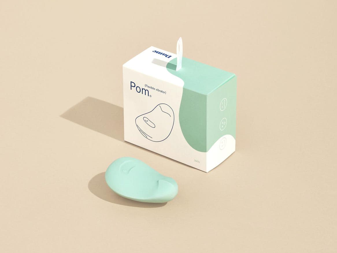 Pom flexible perineum vibrator