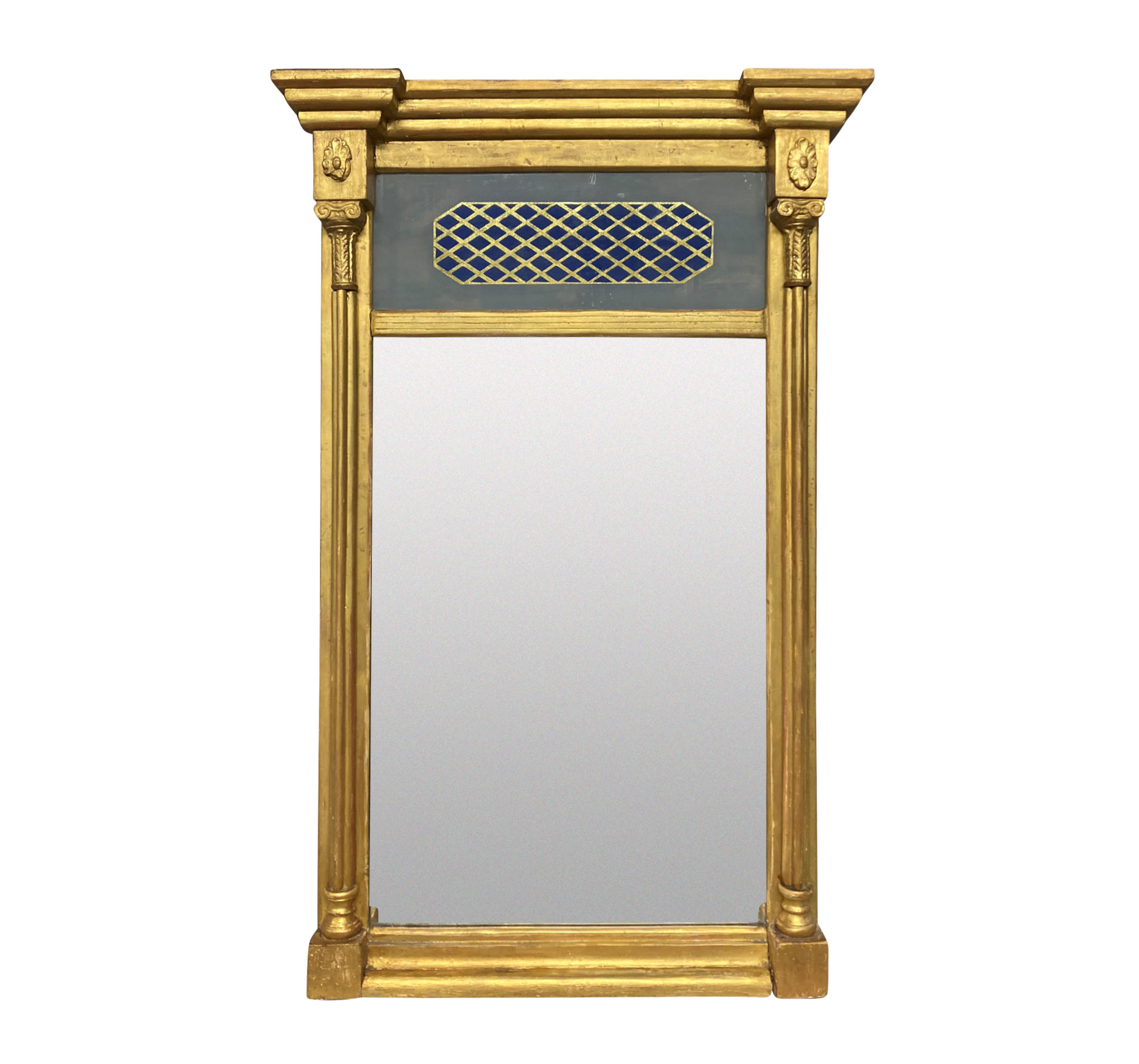 A REGENCY WATER GILDED PIER MIRROR Ebury Trading
