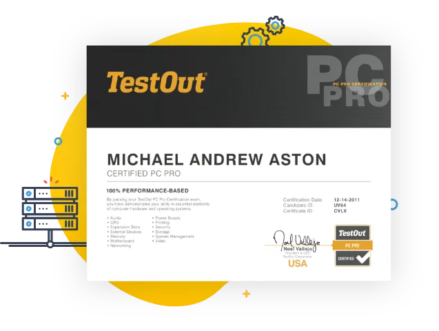 TestOut Pro Certifications - See What They Can Do