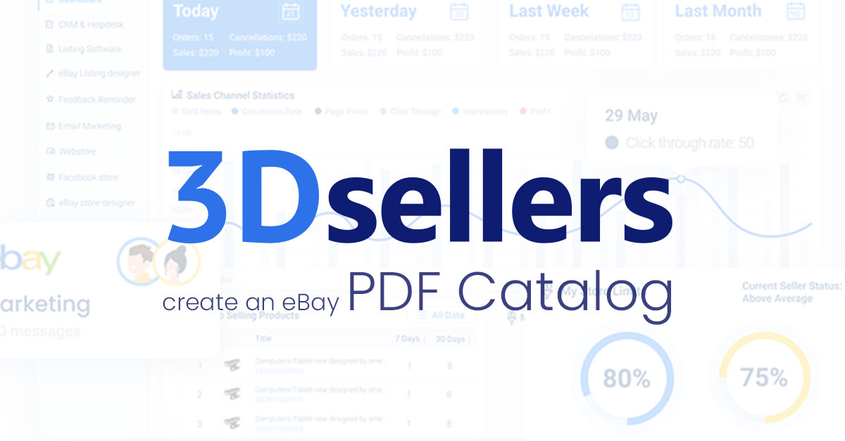 eBay Product Catalog Showcase Listings with Online PDF
