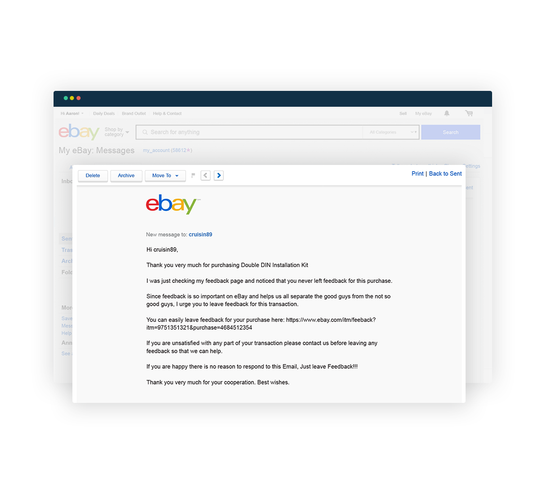 eBay Feedback Reminder Increase eBay Feedback