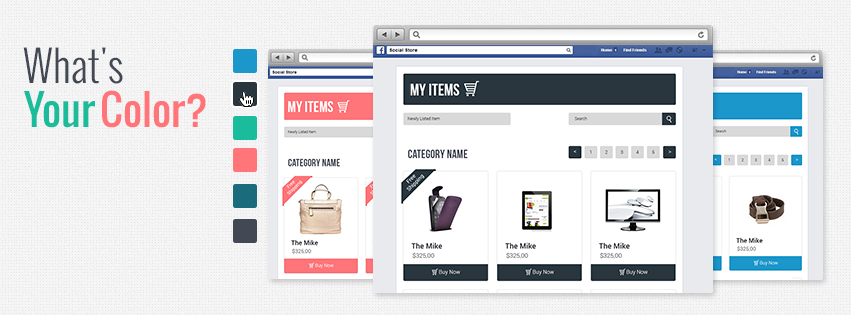 Pick Your eBay Facebook Store color