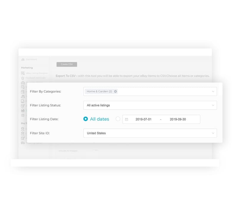 Export eBay Listings to CSV 3Dsellers Report Center