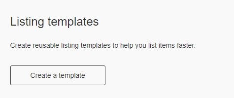 eBay listing template button