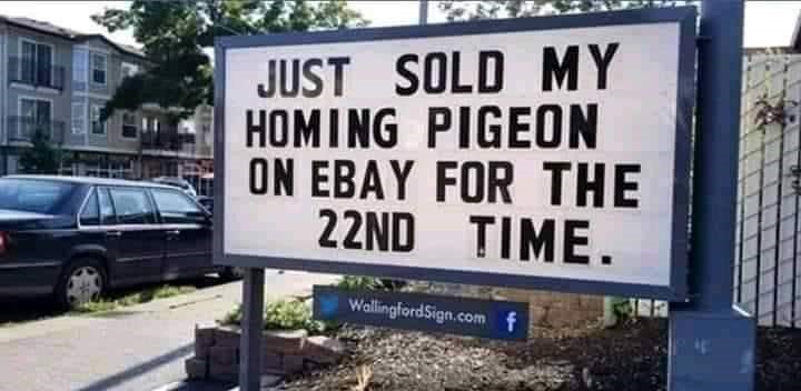 funny sign selling on eBay