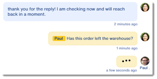 Teammate actively replying to an eBay CRM ticket in the multichannel helpdesk on 3Dsellers eBay software and eCommerce Tools Platform