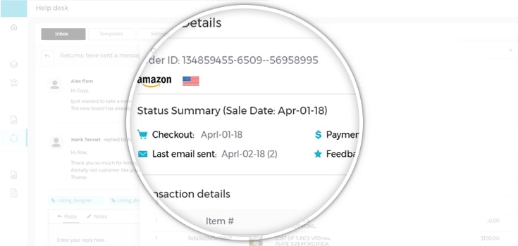 ebay messaging customer info example for ebay and amazon sellers