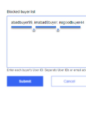 how to block buyer on ebay