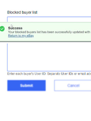 how to block an ebay buyer