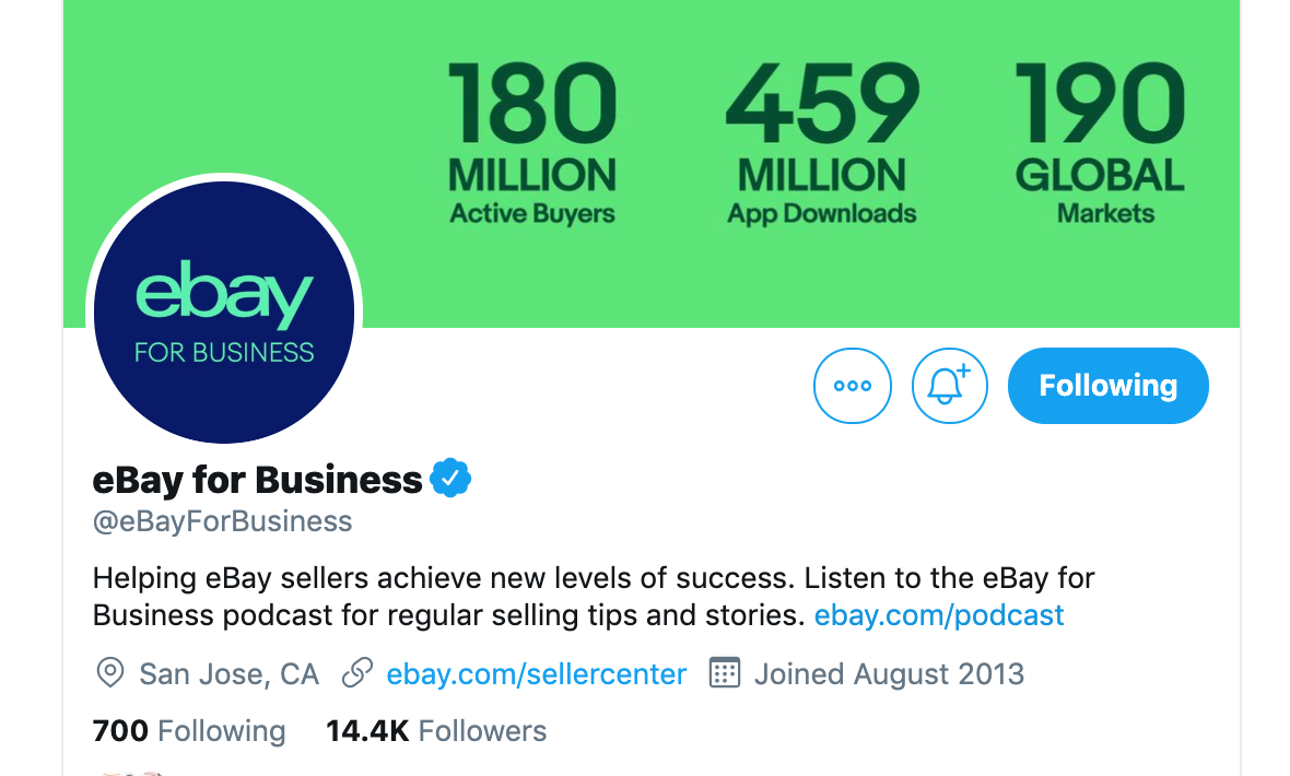 ebay for business twitter