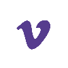 Purple Vimeo icon as png