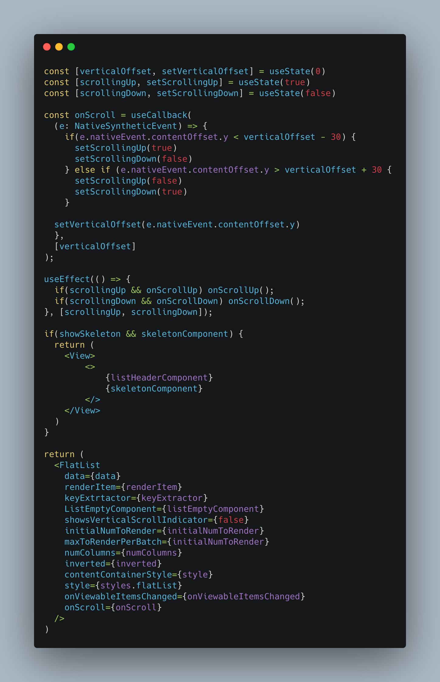 Optimizing a React Native FlatList With Many Child Components :: G2i