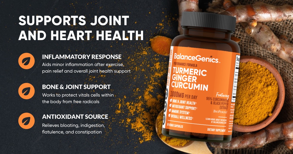 Health Benefits of Turmeric, Curcumin and Bioperine BalanceGenics