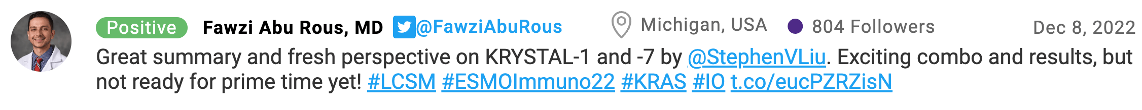LARVOL Blog | ESMO-IO Reaction - KRYSTAL-7 and KRYSTAL-1