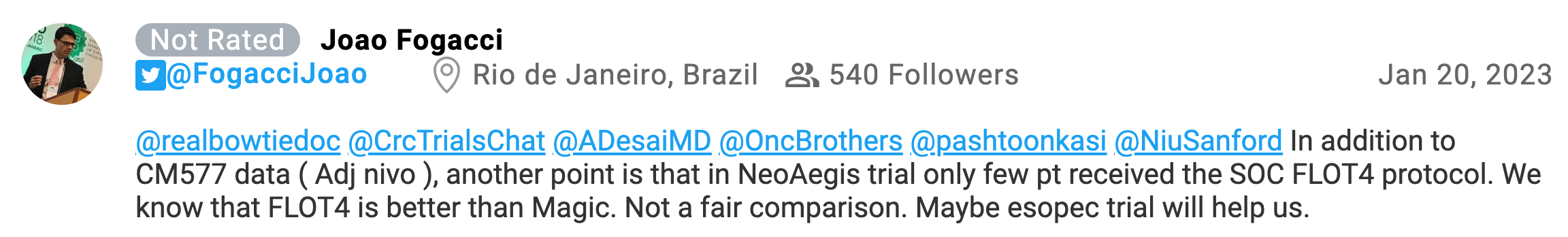LARVOL Blog | ASCO GI Reaction - Neo AEGIS