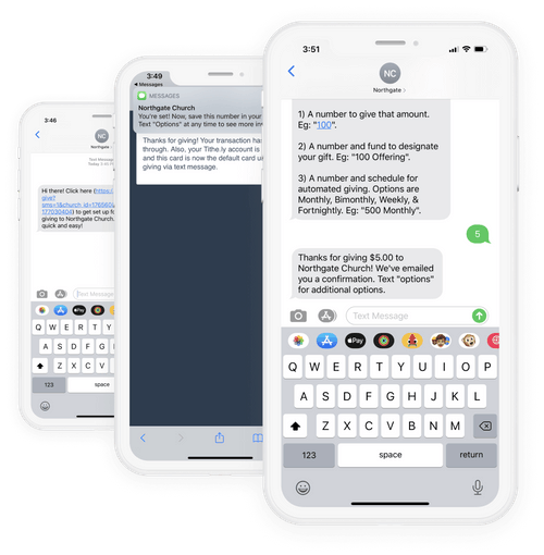 Text to Give Church App Tithe in Church by Text Tithe.ly