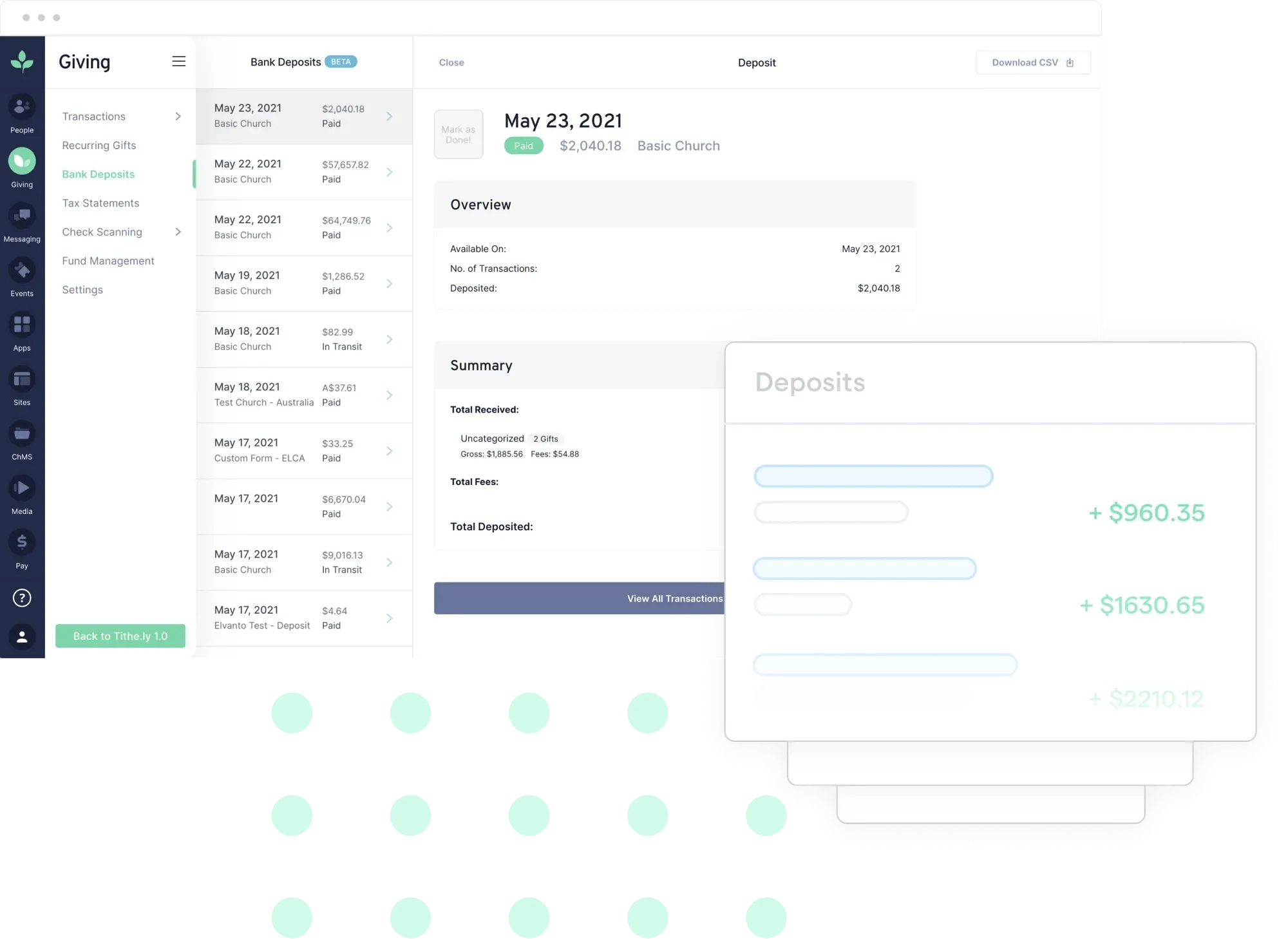 admin dashboard