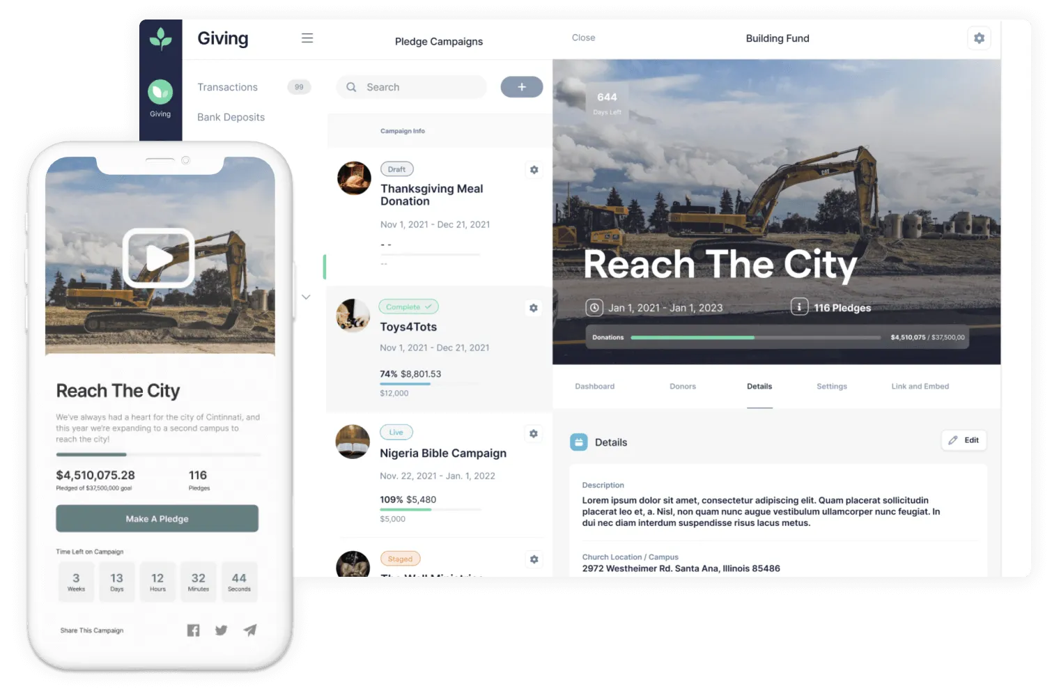 Digital giving apps and tools