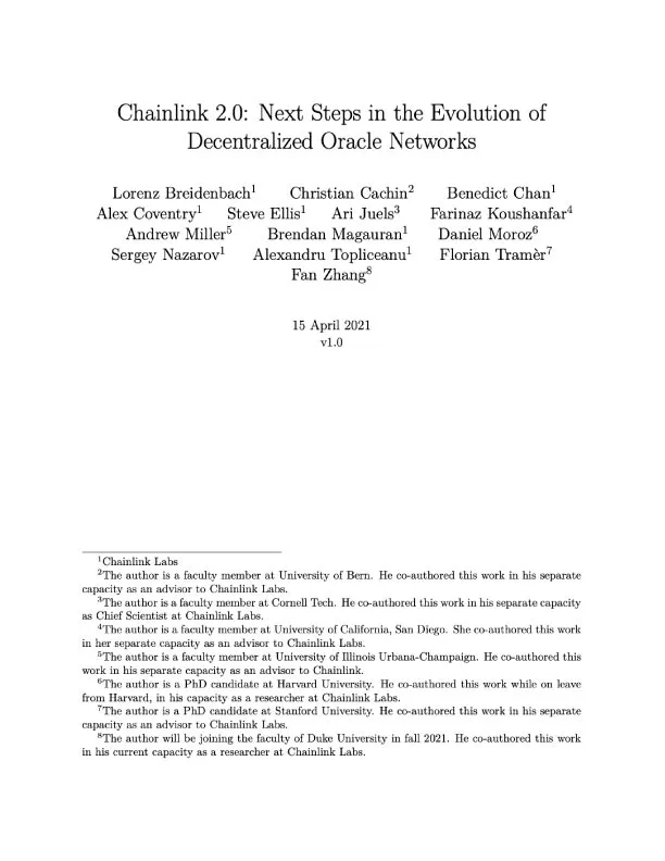 Chainlink 2.0 whitepaper