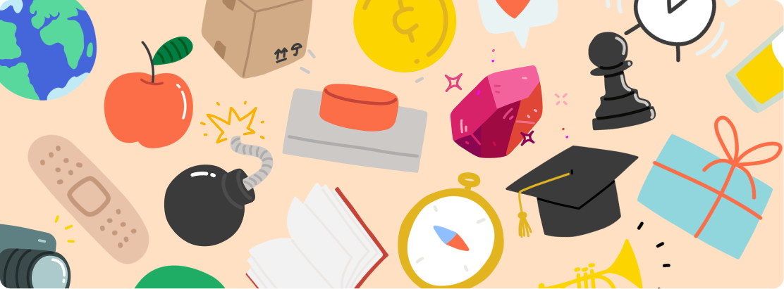 Different doodle objects