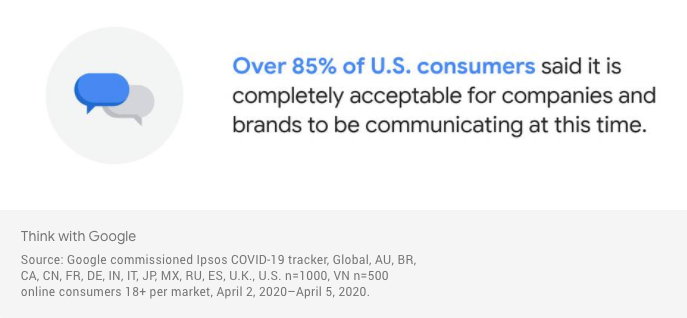 Google Communication Quote Coivd-19