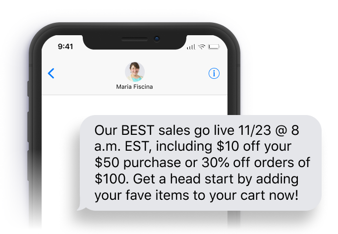 Preview SMS Text Template