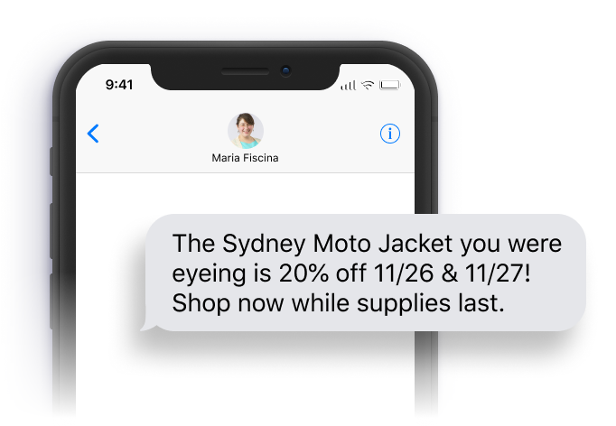 Featured Product SMS Text Template